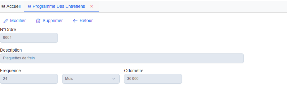 Fiche programme entretien