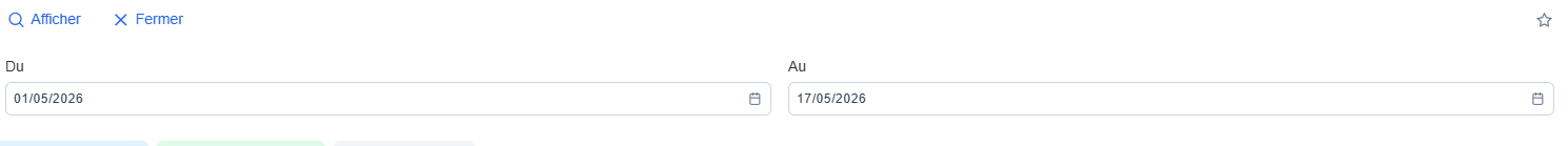 Filtres CA horaire