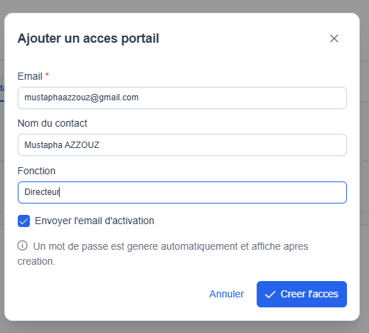 Ajouter contact