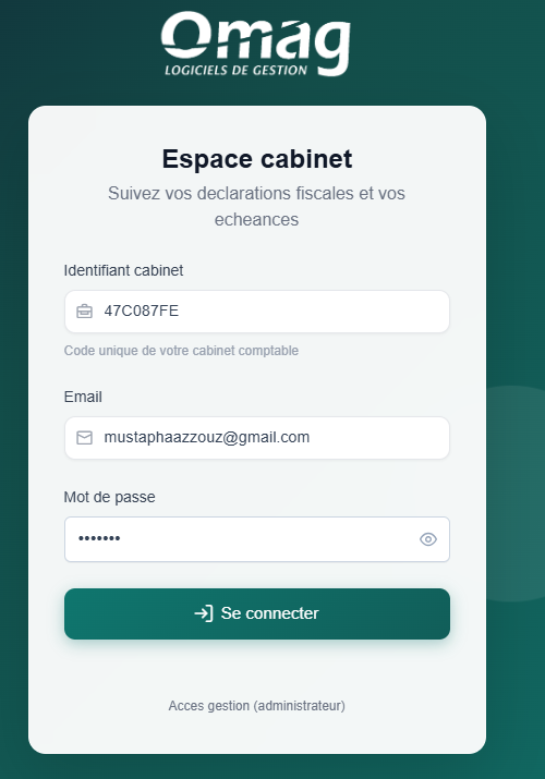 Login portail cabinet