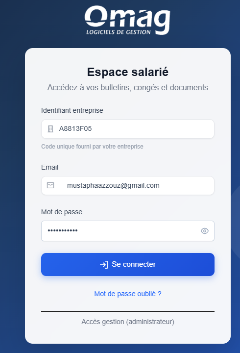 Login portail salarié